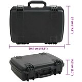 vidaXL Prenosni letalski kovček črn 50,5x37x14,5 cm PP | Shoptok.si