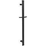 Sapho Mat črn medeninast stenski drsni drog za tuš z drsnim nosilcem 70 cm – | Shoptok.si