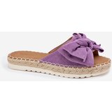 Boto Womens Platform Sandals With Weaving And Bow Purple Alpireda | ePonuda.com