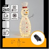  Aigostar-LED Spoljašnja božićna dekoracija 260xLED/8 funkcija, 1,2 m, IP44, topla bela, snegović Cene