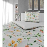 Esposa OBOJESTRANSKA POSTELJNINA 140/200 cm saten oranžna | Shoptok.si