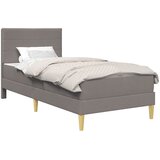  Krevetna konstrukcija Sivo-smeđa 80 x 200 cm Poliester | shoptok.hr