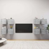  Stenske TV omarice 8 kosov betonsko sive 30,5x30x30 cm, (20913745) | Shoptok.si