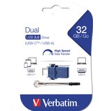 Verbatim DUAL 32GB USB 3.0+USB-C USB memorija | shoptok.hr