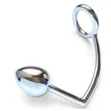 METALHARD COCK RING WITH ANAL BEAD 45MM