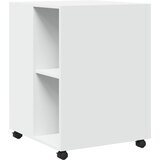  Bočni stolić s kotačima bijeli 55x60x78 cm konstruirano drvo | shoptok.hr