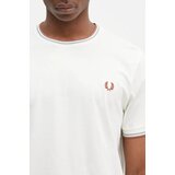 Fred Perry Pamučna majica za muškarce, boja: bež, bez uzorka, M1588.Y20 | shoptok.hr