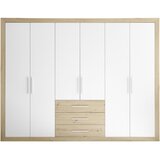 MID.YOU omara za oblačila fernando, bela, hrast, 289cm | Shoptok.si