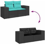  8-dijelni set vrtnih sofa od poliratana s jastucima crni bagrem | shoptok.hr