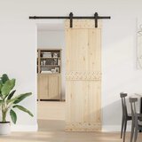 Pribor za klizna vrata 152 cm čelični crni | shoptok.hr