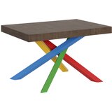 Itamoby   Volantis (90x140/244 cm) - oreh, barva nog: pisana - raztegljiva jedilna miza, (20842528) | Shoptok.si