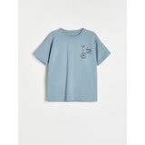 Reserved tiskana majica - modra | Shoptok.si