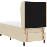 Box Spring Krevet s Dušekom - Krem 80x200 cm Tkanina | shoptok.hr