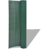 vidaXL Dvostranska vrtna ograja PVC 150x500 cm Siva Zelena PVC 150x300 cm Cene