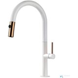 EYN Elegantna premium bela kuhinjska armatura | Pipa KB2132b | Shoptok.si