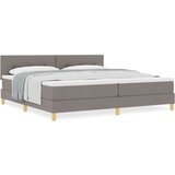 postelja v škatli z vzmetnico taupe 200x200 cm tkanina, (22082858) | Shoptok.si