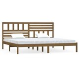 Furnova Posteljni okvir medeno rjav iz borovine 200x200 cm, (21937900) | Shoptok.si