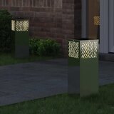  Solarna LED svjetlost za stazu 2 pcs Srebrno Galvanizirano | Eponuda.com