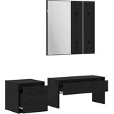  Set namještaja za predsoblje 3 pcs Crni hrast 80 x 31 x 40 cm | shoptok.hr