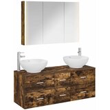  Set namještaja za kupaonicu 4 kom. Dimljeni hrast | shoptok.hr