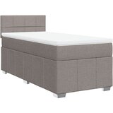  Krevet s oprugama i madracem smeđesivi 100 x 200 cm od tkanine | shoptok.hr