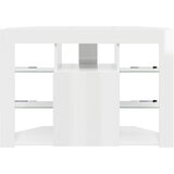  Kotni LED TV ormar Zidne Visoki sjaj bijela 100x40x68cm | shoptok.hr