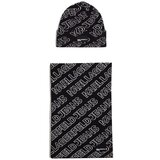 Karl Lagerfeld Šali & Rute KLJ MONOGRAM SCARF BEANIE Črna Cene