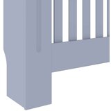 vidaXL Pokrov radiatorja 2 pcs Siva 78x19x81.5cm Konstruiran les | Shoptok.si