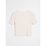 Sinsay Rebrasta bluza s bisernim gumbima od viskoze | shoptok.hr