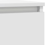 vidaXL Komoda s predalom bela 71x35x84 cm inženirski les | Shoptok.si
