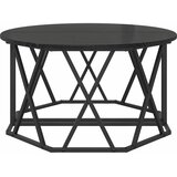  Kava Stol Crni hrast 80 x 80 x 42 cm Inženjerska drva i čelik | Eponuda.com