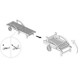 2-dijelni set ležaljki za sunčanje sa stolićem bagremovo drvo | shoptok.hr