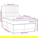  Box spring postelja z vzmetnico LED tem. modra 120x190 cm žamet | Shoptok.si