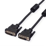 Value DVI priključni kabel DVI-D 24+1-polni utikač 5.00 m crna 11.99.5555 sa zaštitom, mogućnost vijčanog spajanja DVI k Cijene