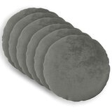  Presvlaka za jastuk 6 pcs HEERLEN Tamnosiva Ø 30 cm Flanel | shoptok.hr