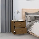  Noćni ormarići 2 kom boja meda 40x34x45 cm od masivne borovine | shoptok.hr