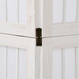 vidaXL Paravan 5-delni bel trden les pavlovnije | Shoptok.si