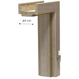 GETADOOR Dovratnik Aperto Cappuccino GA11 (Š x V: 950 x 2.000 mm, Širina zida: 10 cm, DIN desno, Srebrni hrast) | shoptok.hr