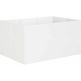  Vrtna saksija Bijela 120 x 80 x 60 cm Čelična vrata | shoptok.hr