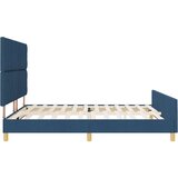 vidaXL Postelja Modra 180x200 cm Tkanina, (22052034) | Shoptok.si