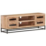 TV ormarić 110 x 30 x 40 cm od masivnog bagremovog drva | shoptok.hr