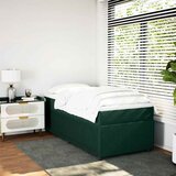 Box spring krevet s madracem tamnozeleni 100x200 cm baršunasti | shoptok.hr