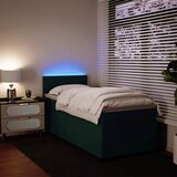 Box spring krevet s madracem tamnozeleni 90x200 cm baršunasti | shoptok.hr
