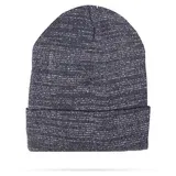 Delight zimska pletena kapa - modra - bleščeča