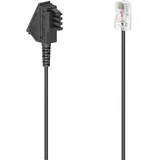 dsl priključni kabel [1x moški konektor tae-f - 1x RJ45 vtič 8p2c] 6 m črna, (20411194)