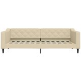  Dnevni krevet na razvlačenje krem 90 x 200 cm od tkanine | shoptok.hr