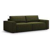 Micadoni Temno zelena raztegljiva sedežna garnitura iz tkanine bouclé 247 cm Jodie – Home | Shoptok.si