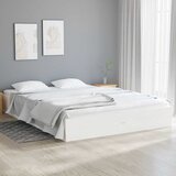  Okvir za krevet masivno drvo bijeli 120x190 cm mali bračni | shoptok.hr