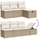  9-dijelni set vrtnih sofa s jastucima bež od poliratana | shoptok.hr