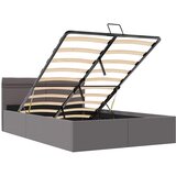  Hidraulični okvir za krevet od umjetne kože LED sivi 140x200 cm | shoptok.hr